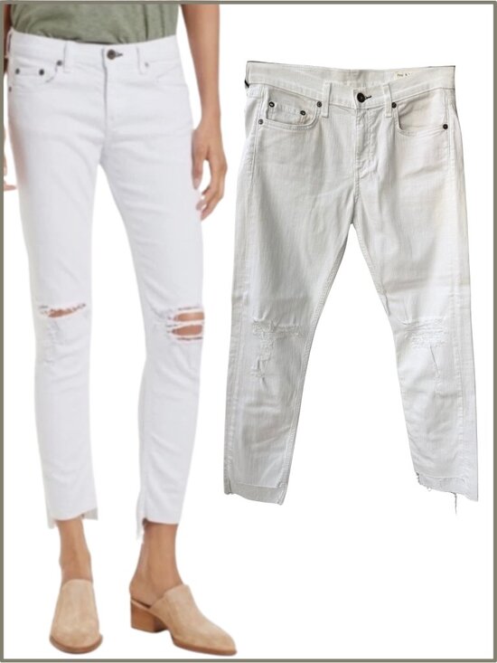 rag & bone Denim - 28 - NWT - Rag & Bone Jeans White Prospector Dre Capri